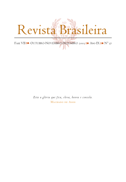 Revista Brasileira - Academia Brasileira de Letras