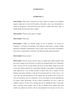 ENTREVISTAS ENTREVISTA 1 Entrevistador: Ent&atilde;o olha, j&aacute;