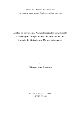 An&aacute;lise de ferramentas computadorizadas para suporte a