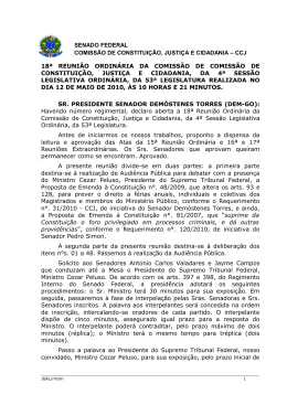 senado federal comissão de constituição, justiça e cidadania – ccj