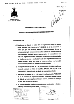 Indemnizações por Rescisão Contratual (Despacho