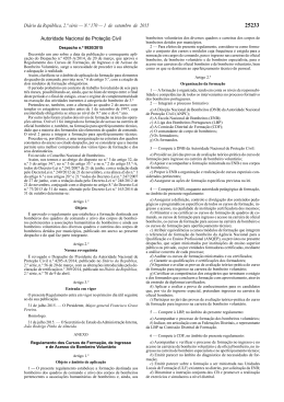 Despacho n.&ordm; 9920/2015 - Escola Nacional de Bombeiros