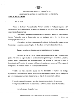 despacho, ao arquivamento