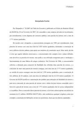 (Tradu&ccedil;&atilde;o) Interpela&ccedil;&atilde;o Escrita Por Despacho n.&ordm; 76/2007 do Chefe