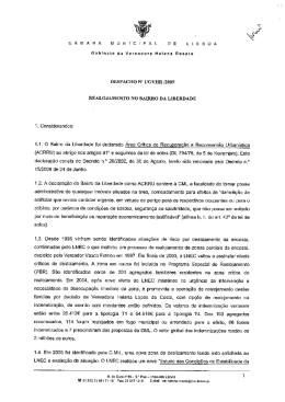Despacho 1/GVHR/2009 - Programa Local de Habitação