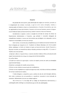 Despacho - C&acirc;mara Municipal de Moura