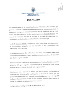 DESPACHO - C&acirc;mara Municipal de Penamacor