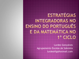 estratégias integradoras no ensino do português e da matemática