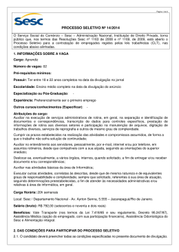 Descritivo Jovem Aprendiz. Post em 14.04.2014