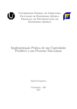 Implementa&ccedil;&atilde;o Pr&aacute;tica de um Controlador Preditivo a um