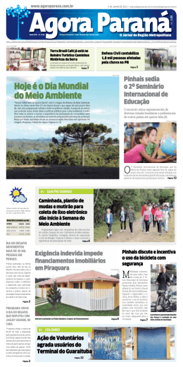 Hoje &eacute; o Dia Mundial do Meio Ambiente