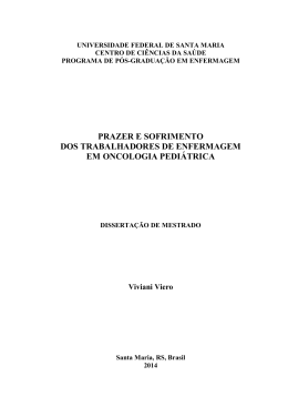 prazer e sofrimento dos trabalhadores de enfermagem em