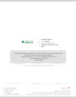 Redalyc.Hipertens&atilde;o arterial em pediatria: aspectos diagn&oacute;sticos