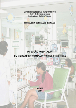 infecção hospitalar em unidade de terapia intensiva pediátrica