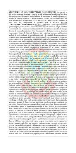 Ata 035-2014 - Câmara de Vereadores de Nova Santa Rita A Casa