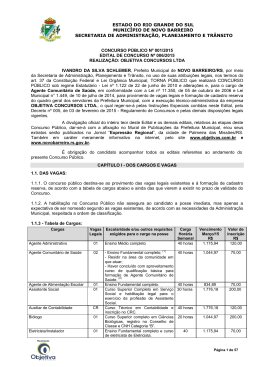 Edital n&deg; 006/2015 - Objetiva Concursos