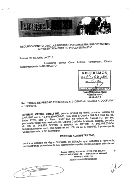 Recurso - Empresa Imperial Office Eireli ME