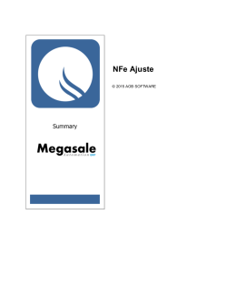 NFe Ajuste - Aob Software