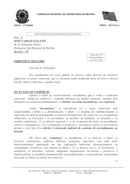 Ilmo. Sr. JOS&Eacute; CARLOS GALANTI M. D. Delegado Titular
