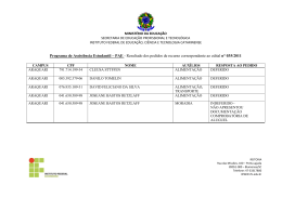 retifica&ccedil;&atilde;o resultado dos pedidos de recursos publica&ccedil;&atilde;o