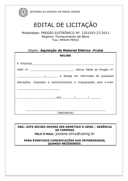 EDITAL DE LICITA&Ccedil;&Atilde;O - Intranet