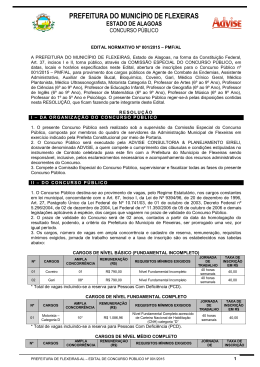 PREFEITURA DO MUNIC&Iacute;PIO DE FLEXEIRAS