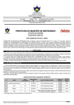 PREFEITURA DO MUNIC&Iacute;PIO DE SERT&Atilde;OZINHO