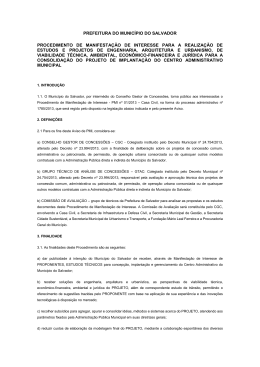 prefeitura do munic&iacute;pio do salvador procedimento de manifesta&ccedil;&atilde;o