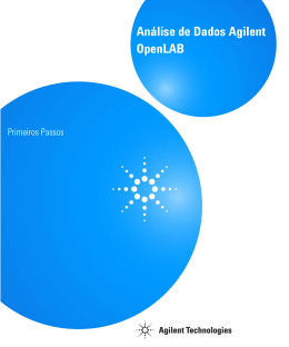 An&aacute;lise de Dados Agilent OpenLAB