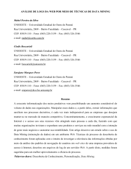 AN&Aacute;LISE DE LOGS DA WEB POR MEIO DE T&Eacute;CNICAS DE DATA