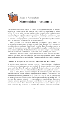 Matemática – volume 1