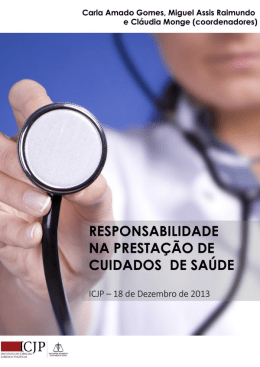 RESPONSABILIDADE NA PRESTAÇÃO DE cuIDADoS DE SAUDE