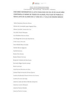 2.&ordm; ano - AE Miraflores