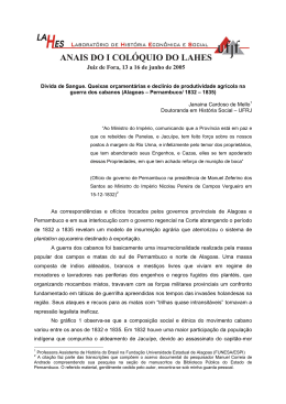 D&iacute;vida de Sangue. Queixas or&ccedil;ament&aacute;rias e decl&iacute;nio