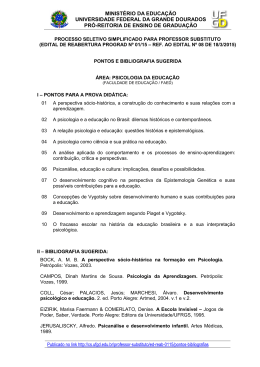 psicologia da educa&ccedil;&atilde;o
