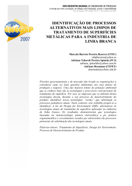 IDENTIFICA&Ccedil;&Atilde;O DE PROCESSOS ALTERNATIVOS MAIS
