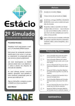 Enade 2014 - Matemática