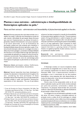 Plantas e seus extratos &ndash; administra&ccedil;&atilde;o e