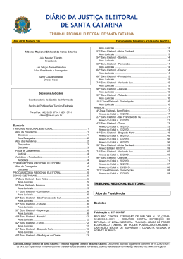 diário da justiça eleitoral de santa catarina