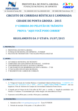 regulamento - Prefeitura Municipal de Ponta Grossa
