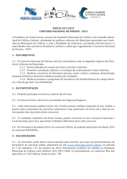 EDITAL 037/2015 CONCURSO NACIONAL DE