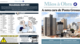 A nova cara de Ponta Grossa - Associa&ccedil;&atilde;o dos Engenheiros e