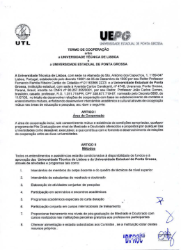 Protocolo UTL - Universidade Estadual de Ponta Grossa