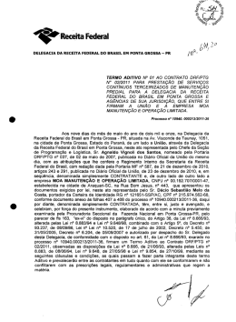 DELEGACIA DA RECEITA FEDERAL Do BRASIL EM PoNTA GRossA