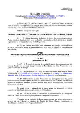 RESOLU&Ccedil;&Atilde;O N&ordm; 314/1996 - Tribunal de Justi&ccedil;a de Minas Gerais