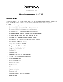 Manual de montagem do KIT 5E1