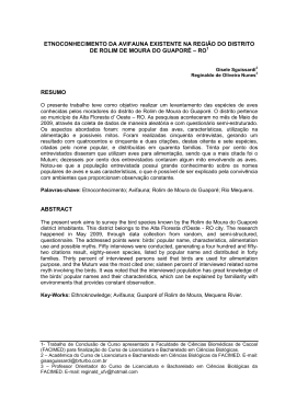 FACULDADE DE CI&Ecirc;NCIAS BIOM&Eacute;DICAS DE CACOAL