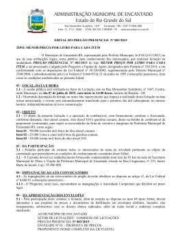 Pregão Presencial nº 003.15 aquisição combustivel
