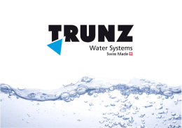 Apresentação da empresa - Trunz Water Systems AG
