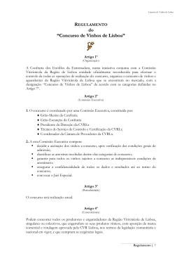 Regulamento do “Concurso de Vinhos Engarrafados